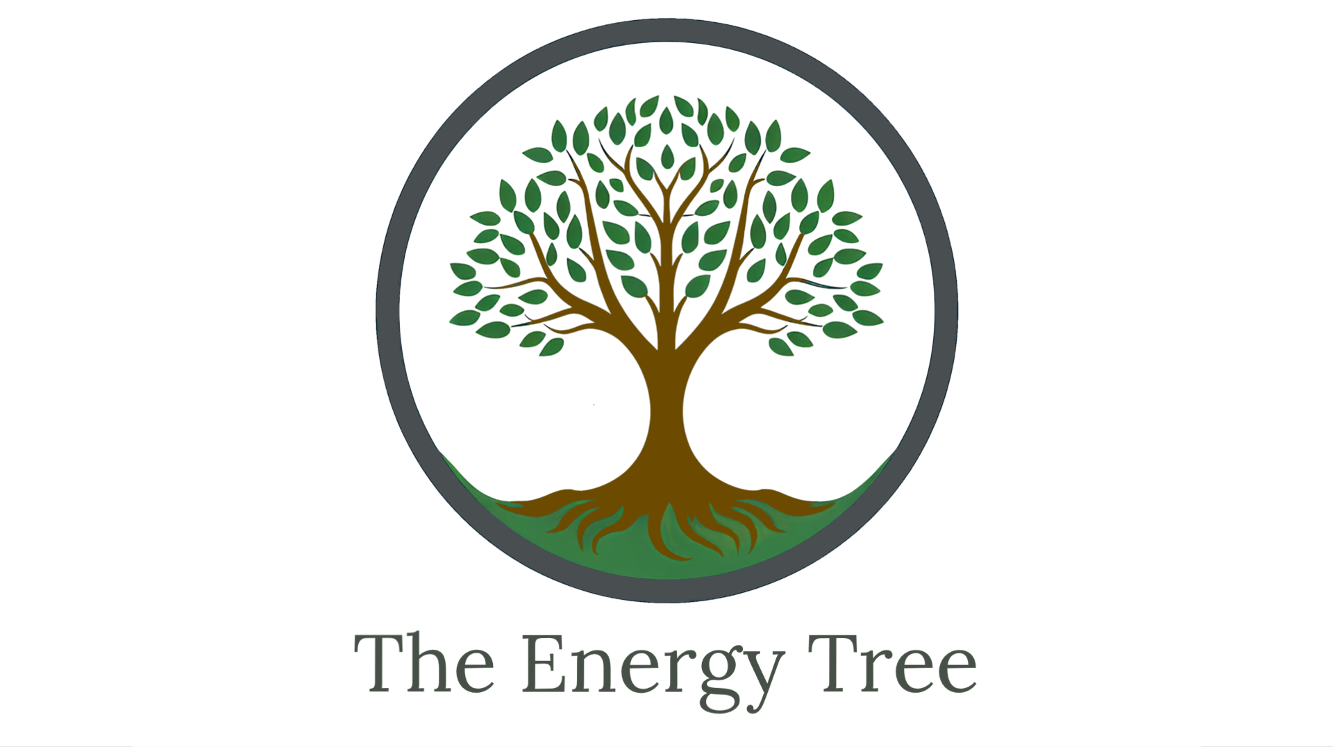 A minimalist tree logo illustration in an enso