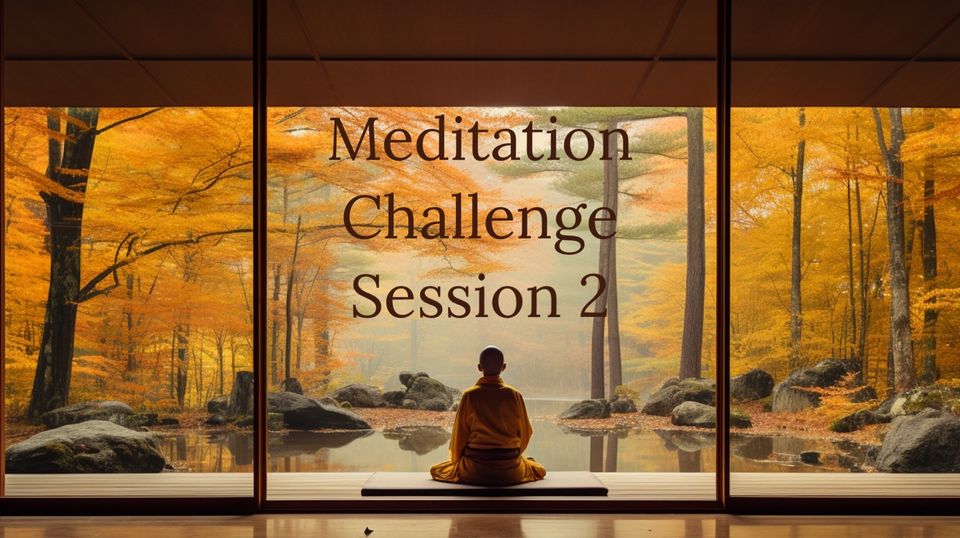 Reminder - Autumn Meditation Challenge Session 2 is Tonight